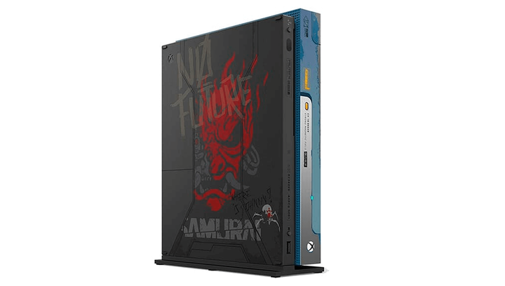 Набор Консоль Microsoft Xbox One X Cyberpunk 2077 Limited Edition 1TB Yellow Blue Б/У + Геймпад Беспроводной Version 2 Black White - изображение 4