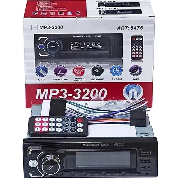 Автомагнітола MP3-3200 4x50W для авто з Bluetooth/USB/microSD/AUX 8476 - зображення 2