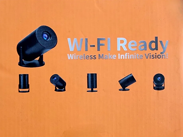 Міні портативний проектор Full HD 1080p з Wi-Fi та динаміком Rotundity M5 з пультом керування Чорний - зображення 3