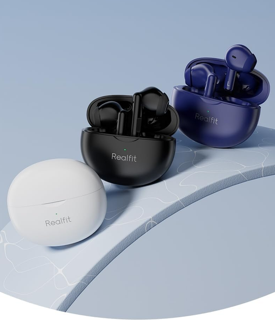 Шумоподавляющие TWS беспроводные наушники Realfit F2 PRO Bluetooth Black - изображение 5