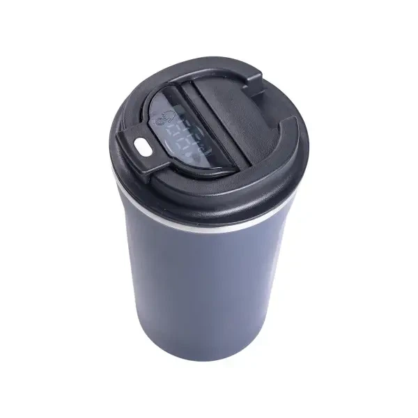 Термочашка Yiwu Coffee 380 мл з датчиком температури, синя - изображение 4