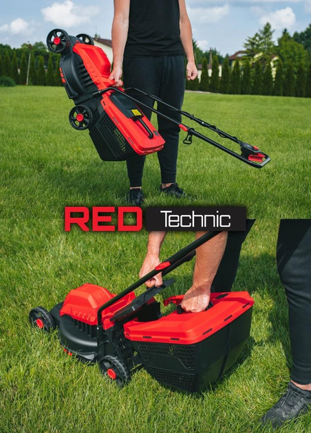 Газонокосарка електрична RED TECHNIC RTKSE0027 (2200 Вт, 32 см, 30 л кошик) - зображення 7