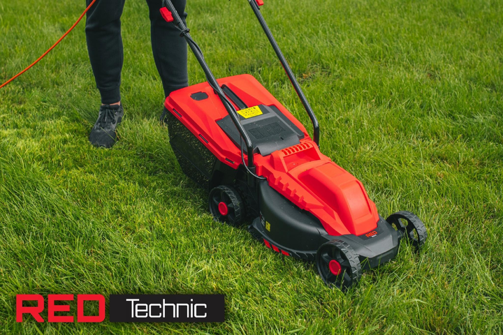 Газонокосарка електрична RED TECHNIC RTKSE0027 (2200 Вт, 32 см, 30 л кошик) - зображення 15