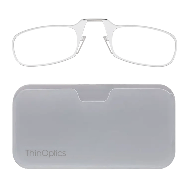 Очки Thinoptics +2.50, прозрачные + Чехол универсальный прозрачный (2.5CWUP) - Фото 1 Очки Thinoptics +2.50, прозрачные + Чехол универсальный прозрачный (2.5CWUP) - изображение 1