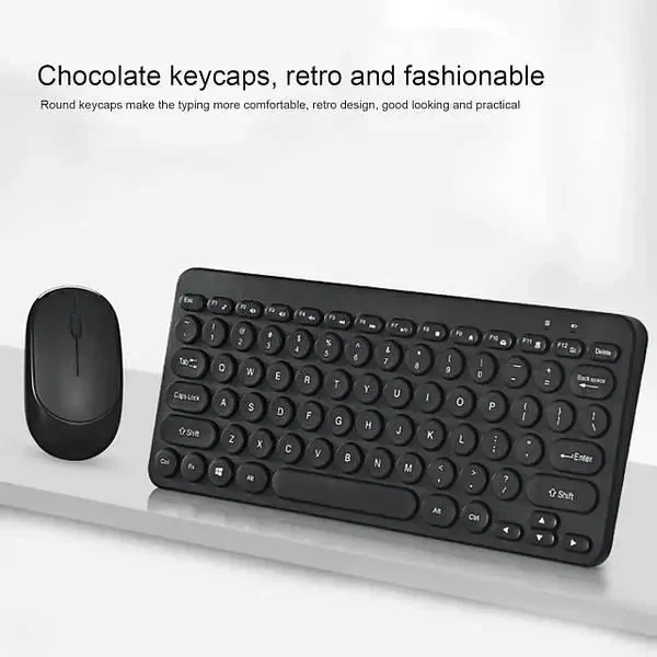 Беспроводная аккумуляторная клавиатура с мышкой Weibo Wireless 902-2.4Ghz 8887 - изображение 7