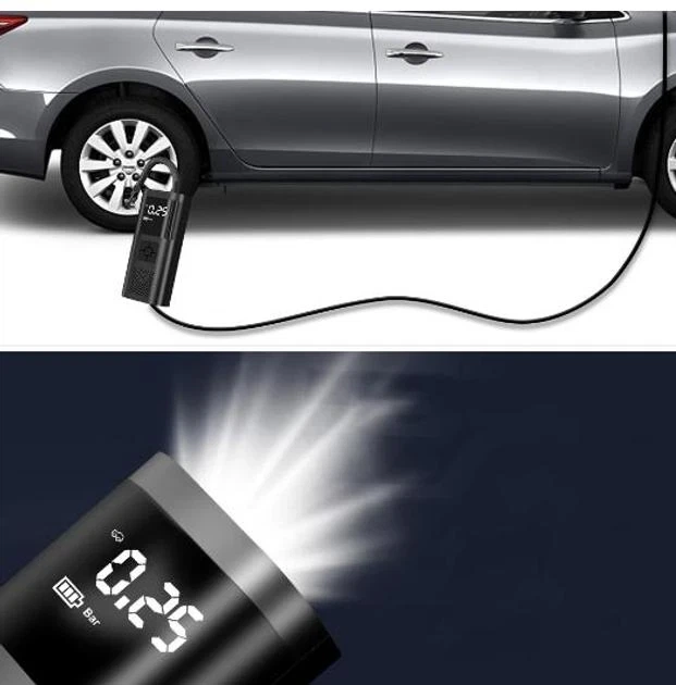 Автомобильный портативный компрессор Air Pump A6 для подкачки шин 9038 - изображение 4