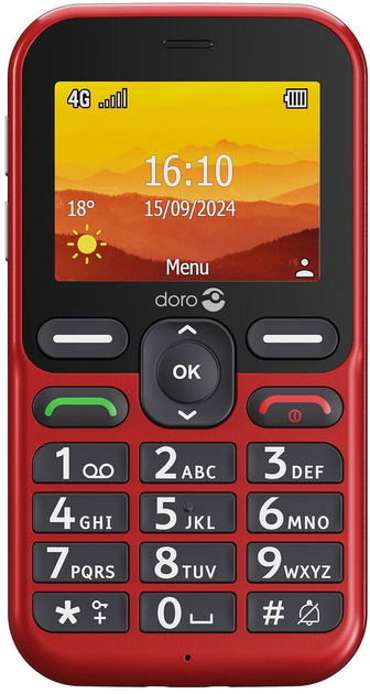 Мобільний телефон Doro Leva L10 Red (7322460087548) - зображення 2