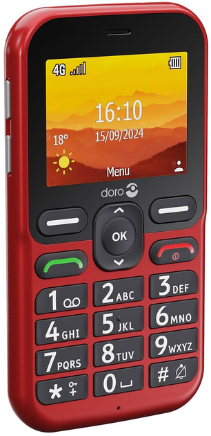 Мобільний телефон Doro Leva L10 Red (7322460087548) - зображення 3