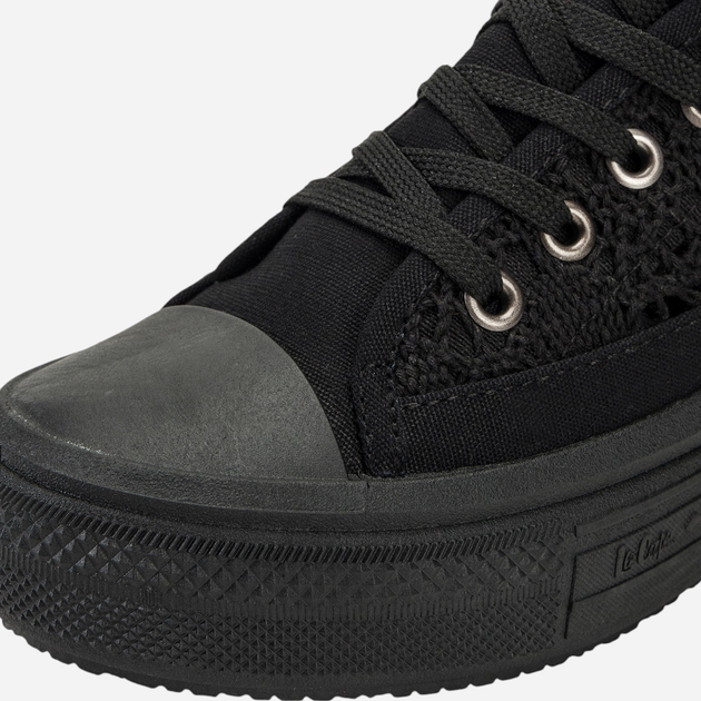 Trampki damskie koronkowe do kostki Lee Cooper LCW-23-44-1618L 37 24.1 cm Czarne - obraz 8