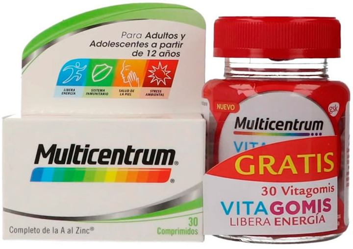 Kompleks witamin i minerałów Multicentrum Set 30 tablets + 30 vitagomis energía tablets (8431890096965) - obraz 1