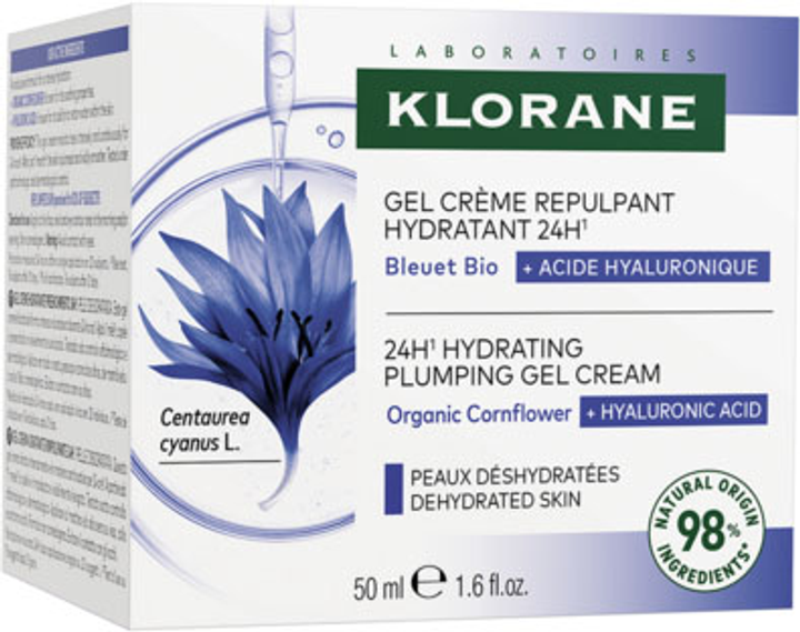 Krem nawilżający do twarzy Klorane Bio Cornflower 50 ml (3282770395853) - obraz 2