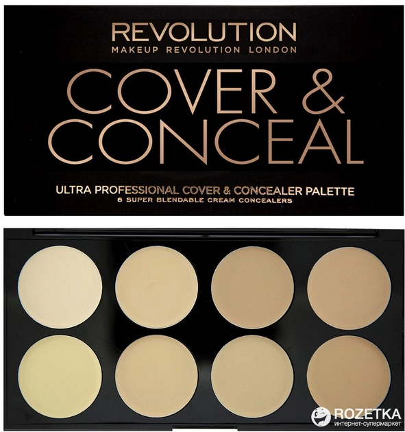 Акція на Палетка Makeup Revolution Cover&Conceal Light від Rozetka