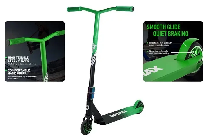 Самокат трюковый Maraton Go TRAX ST PRO 200 GREEN - изображение 3