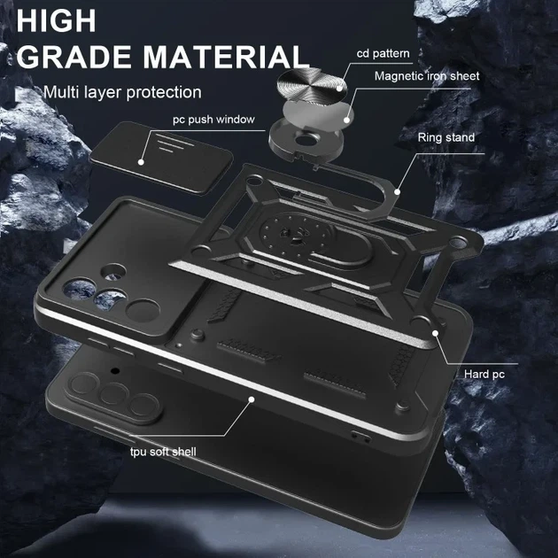 Удароміцний чохол Camshield Serge Ring for Magnet для Samsung Galaxy A56 5G (SM-A566B) - Фото 5 Удароміцний чохол Camshield Serge Ring for Magnet для Samsung Galaxy A56 5G (SM-A566B) - зображення 5