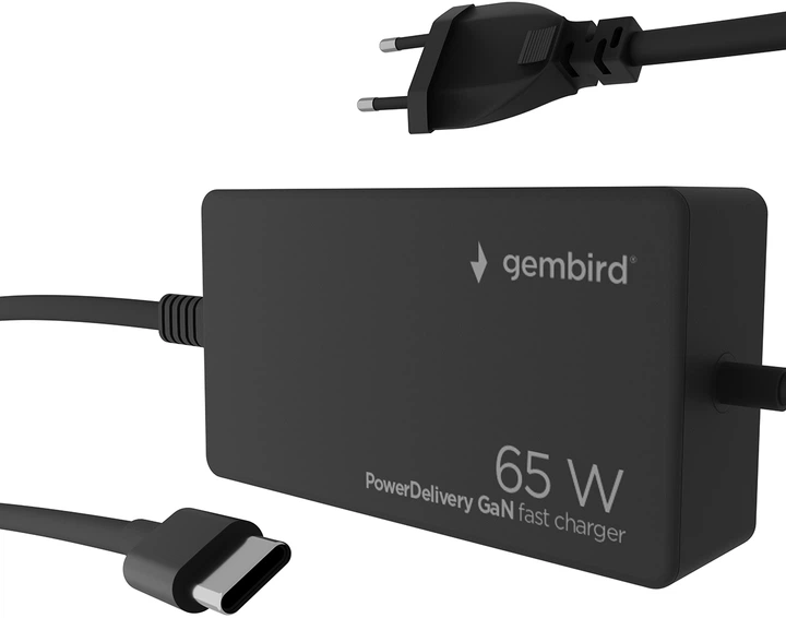 Zasilacz do laptopa Gembird USB Type-C 65 W (NPA-AC-PDQC65-01) - obraz 2