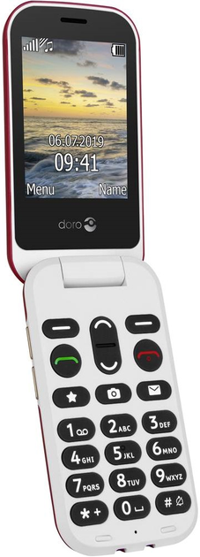 Telefon komórkowy Doro 6060 Red (7322460077631) - obraz 2