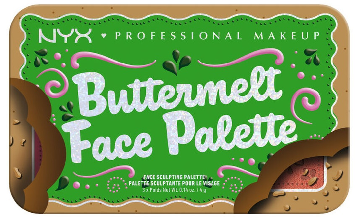 Палетка для контурування обличчя NYX Professional Makeup Buttermelt Dark 12 г (800897262280) - зображення 5