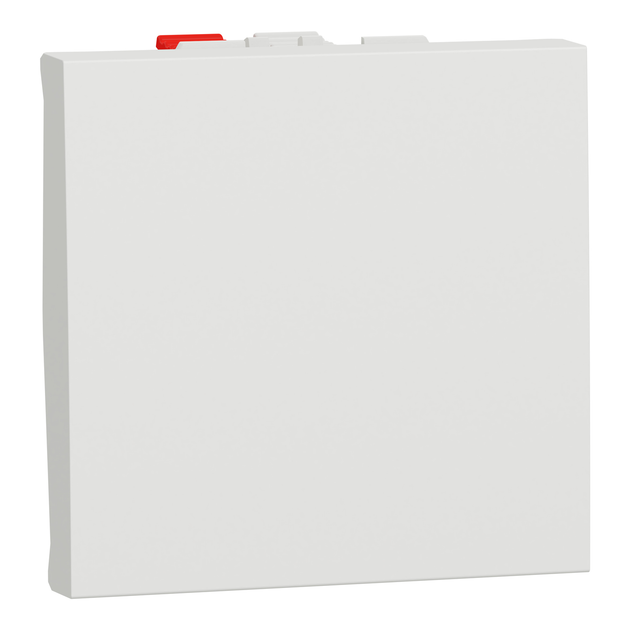 Выключатель 1-клавишный кнопочный (2 модуля) 10А Unica New Schneider Electric белый NU320618 - Фото 1 Выключатель 1-клавишный кнопочный (2 модуля) 10А Unica New Schneider Electric белый NU320618 - изображение 1