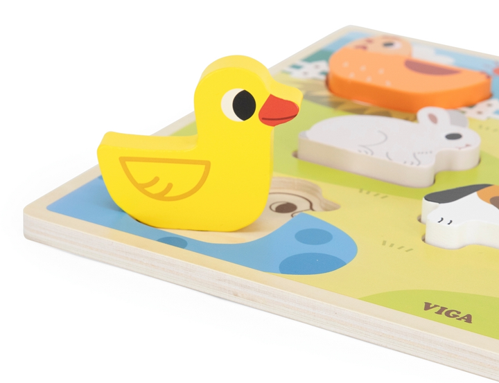 Puzzle PolarB Viga na podkładce 7 el. Farma 44702 (6971608447020) - obraz 4