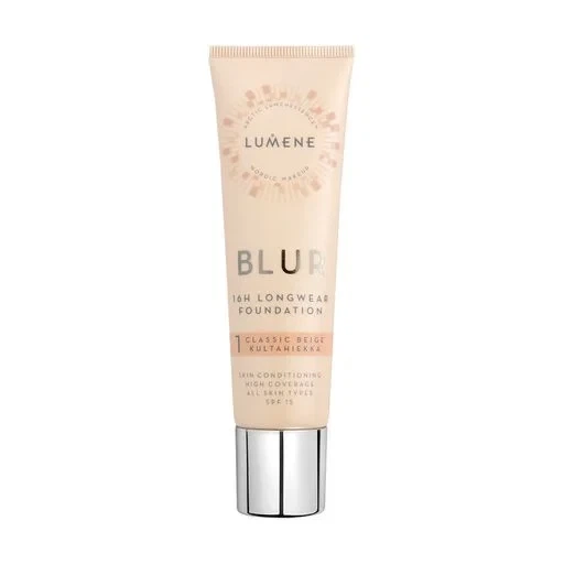 Стійка тональна основа Lumene Blur 16H Longwear Foundation SPF15 тон 1 Classic Beige, 30 мл - зображення 2