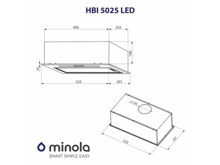 Витяжка Minola HBI 5025 BL LED - изображение 10