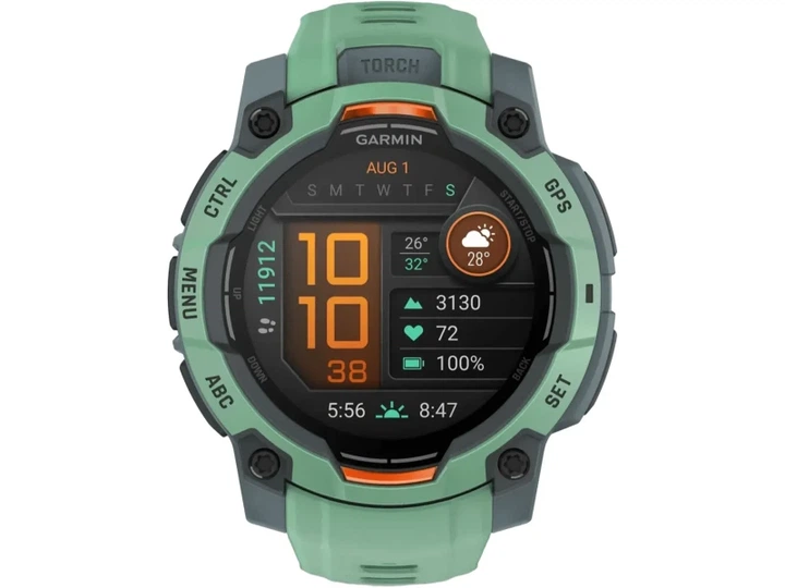 Смарт-годинник Garmin Instinct 3 45mm AMOLED Neo Tropic with Neo Tropic Band (010-02936-01) - изображение 2