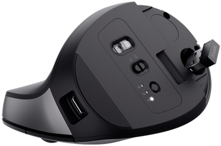 Мышь Trust Bayo+ Ergo Wireless/Bluetooth Black (TR25146) - изображение 7