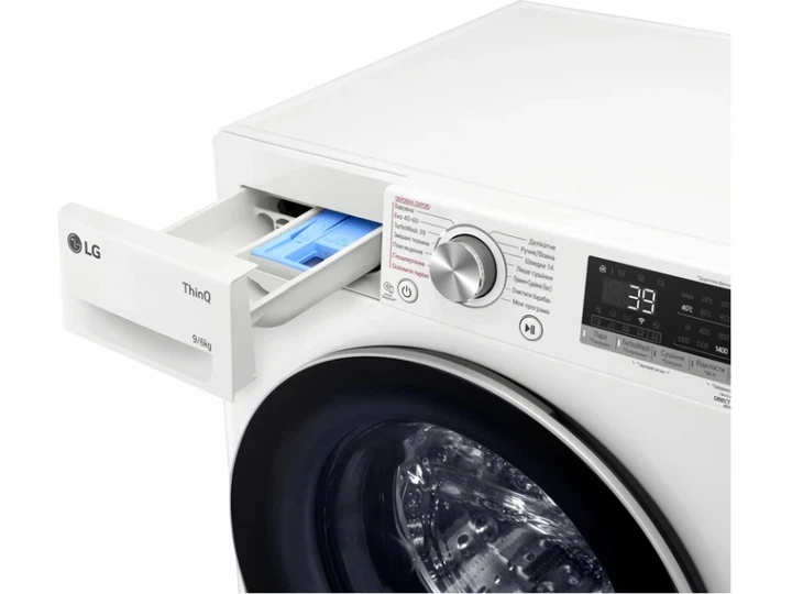 Прально-сушильна машина автоматична LG F4V7VG1W - изображение 3