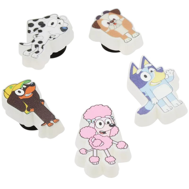 Przypinki do butów Crocs Jibbitz Bluey 10014369 5 szt Welokolorowe - obraz 3