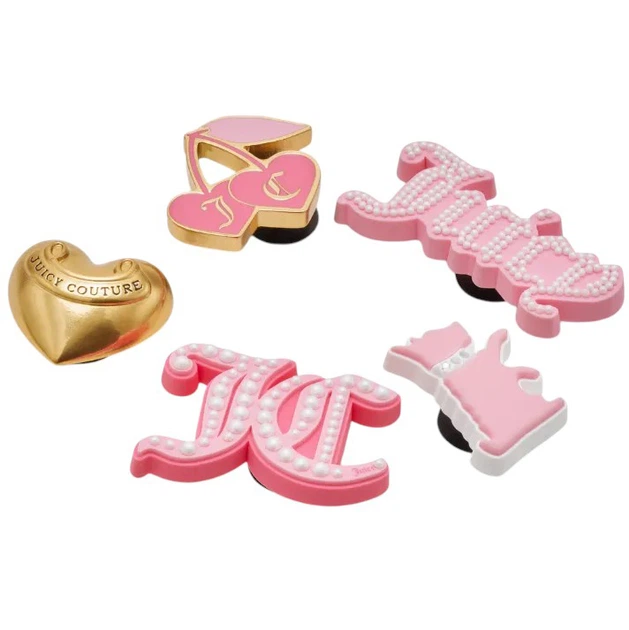 Джибітси Crocs Jibbitz Juicy Couture 10014526 5 шт Різнокольорові (198445136276) - зображення 3