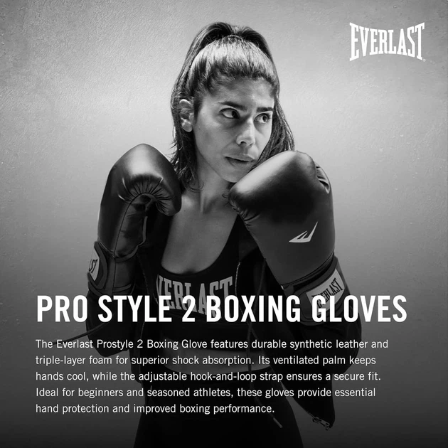 Боксерські рукавиці Everlast PROSTYLE 2 BOXING GLOVE чорний