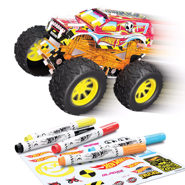 Zestaw do samodzielnego złożenia Bladez Toyz Hot Wheels Creative Maker Kitz Monster Tracks (5060158856060) - obraz 3