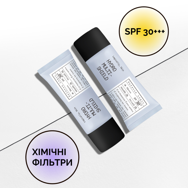 Зволожувальний сонцезахисний флюїд для обличчя Logically Skin Hydro Multi-Shield Sun Essence SPF30 40 г 1+1 - зображення 2