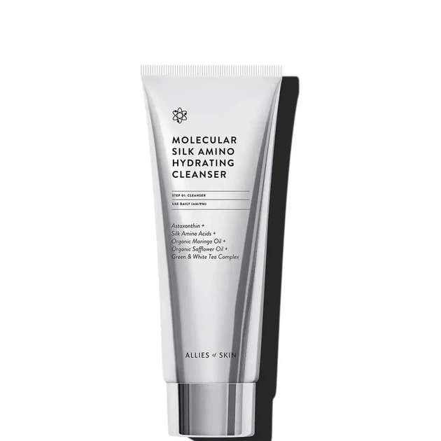 Засіб для очищення обличчя Allies of Skin Molecular Silk Amino Hydrating Cleanser, 100 ml - изображение 2