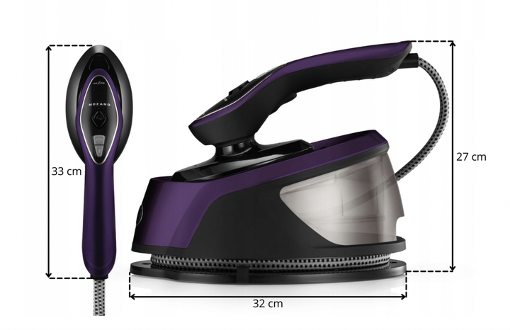 Отпариватель для одежды Mozano Smart Care 2500 Вт, фиолетовый - изображение 6