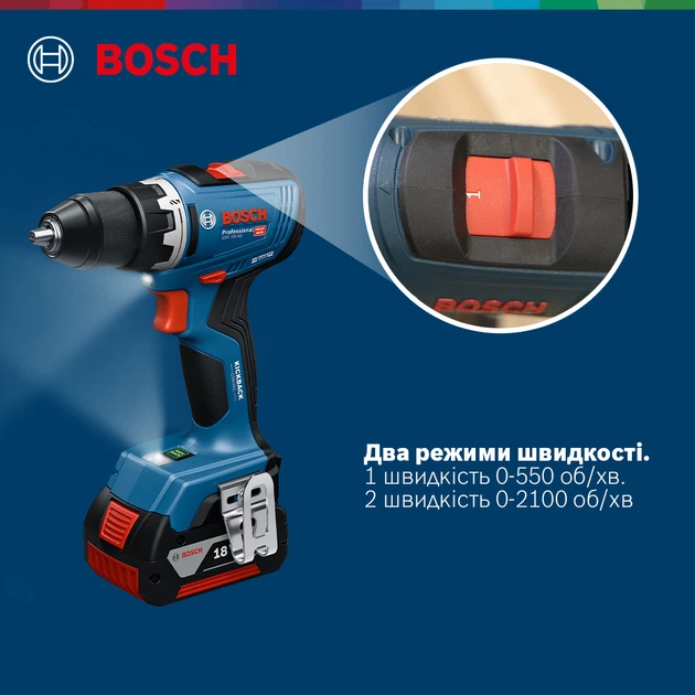Akumulatorowa bezszczotkowa wiertarko-wkrętarka Bosch GSR 18V-65 Solo (06019N3200) - obraz 8