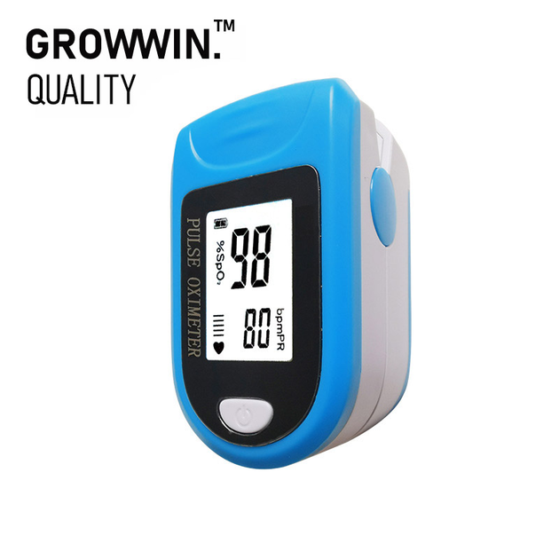 Пульсоксиметр енергоефективний GrowWin Pulse Oximeter (X-1906) Blue - зображення 2