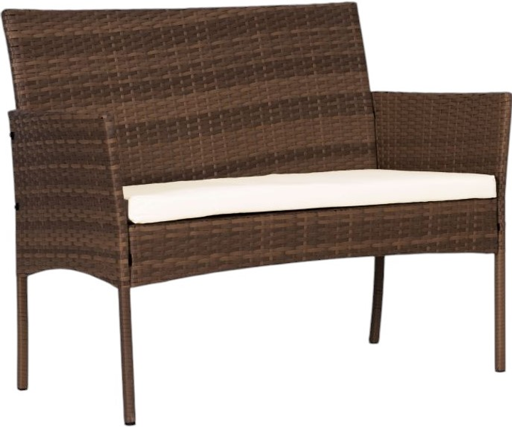 Набір садових меблів з техноротангу ModernHome by Multistore MultiGarden (CRF1720 DARK BROWN) - зображення 3