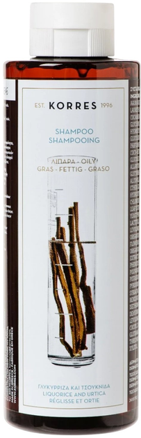 Szampon Korres do włosów przetłuszczających się z lukrecją i pokrzywą 250 ml (5203069040481) - obraz 1