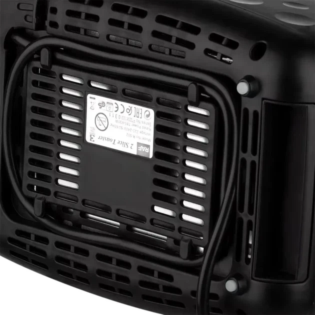 Тостер RAF R.502 на 2 отделения 930W Black (3_06331) - изображение 8