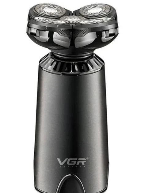 Электробритва мужская аккумуляторная VGR V-397 для сухого и влажного бритья IPX5 5W Black (3_06249) - изображение 2