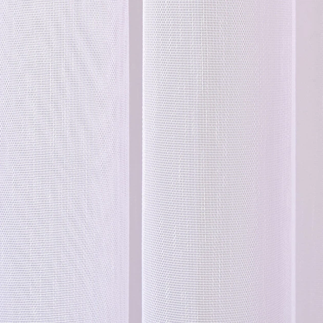 Тканина тюль однотонний рогожка Lilin, 330 см, 56 г/м2 V-BE020 white - зображення 3