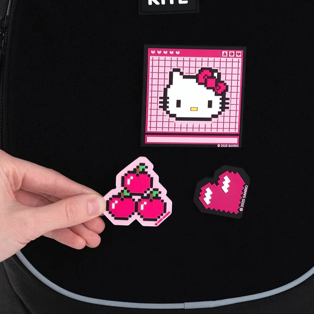 Набір бейджів Kite Hello Kitty на липучці 3 шт (HK25-3012-2) - зображення 4