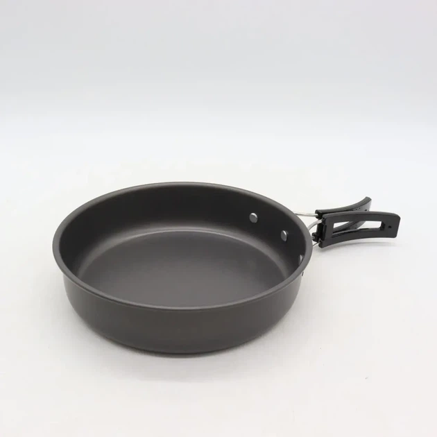 Алюмінієвий набір посуду 3в1, Cooking Set DS-308 для туризму, для кемпінгу, для відпочинку, для походів - зображення 4