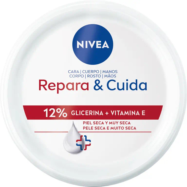 Крем для тіла Nivea Repair & Care зволожуючий з гліцерином та вітаміном E 400 мл (4006000127408) - зображення 3