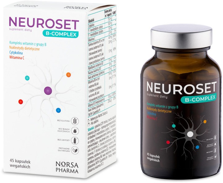 Suplement diety Norsa Pharma Neuroset B-Complex 45 kapsułek (5905669770231) - obraz 2