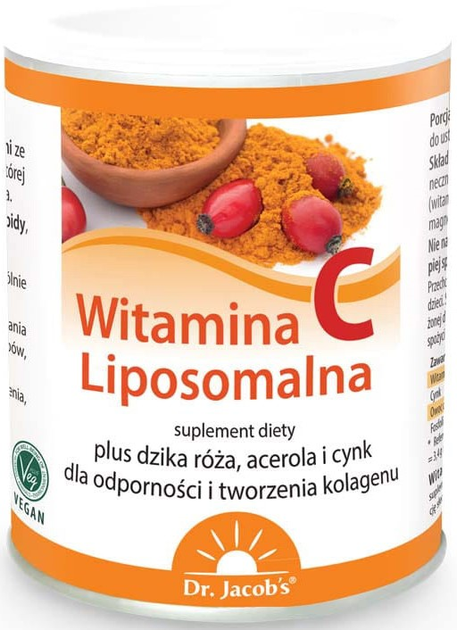 Suplement diety Dr. Jacobs Witamina C liposomalna 150 g (4041246501513) - obraz 1