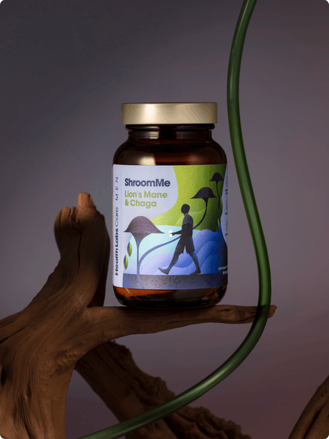 Suplement diety Health Labs ShroomMe Men Lion’s Mane & Chaga 45.5 g (5906146790957) - obraz 5