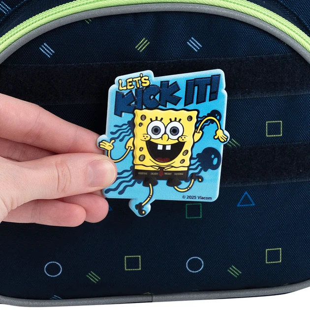 Набір Kite SpongeBob SquarePants бейдж на липучці та підвіска (SB25-3010) - Фото 4 Набір Kite SpongeBob SquarePants бейдж на липучці та підвіска (SB25-3010) - зображення 4