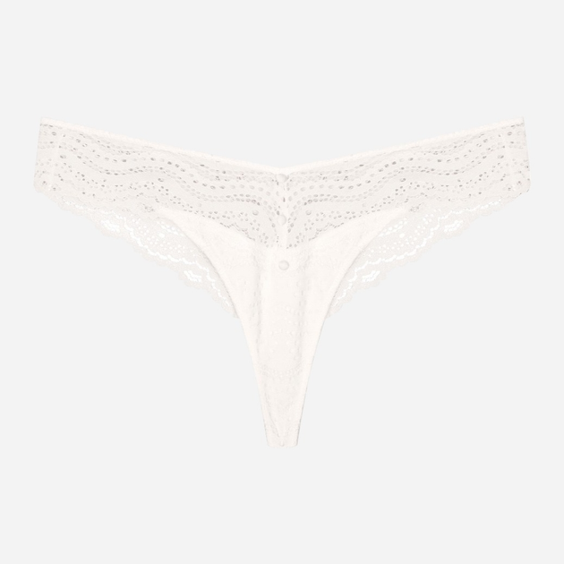 Majtki stringi damskie koronkowe Esotiq Bogna 42470-00X L Białe (5903972516614) - obraz 7